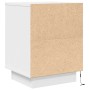 Mesilla de noche con luces LED blanca 38x34x50 cm de , Mesitas de noche - Ref: Foro24-861265, Precio: 45,77 €, Descuento: %