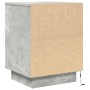Mesilla de noche con luces LED gris hormigón 38x34x50 cm de , Mesitas de noche - Ref: Foro24-861271, Precio: 46,04 €, Descuen...