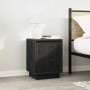 Mesilla de noche con luces LED negra 38x34x50 cm de , Mesitas de noche - Ref: Foro24-861267, Precio: 48,73 €, Descuento: %