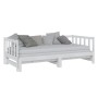 Sofá cama extraíble madera maciza de pino blanco 2x(90x200) cm de vidaXL, Camas y somieres - Ref: Foro24-833094, Precio: 214,...