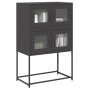 Aparador de acero negro 68x39x107 cm de , Aparadores - Ref: Foro24-853344, Precio: 96,55 €, Descuento: %