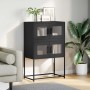 Aparador de acero negro 68x39x107 cm de , Aparadores - Ref: Foro24-853344, Precio: 96,55 €, Descuento: %