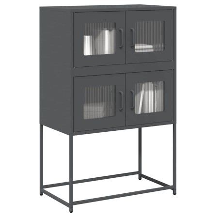 Aparador de acero gris antracita 68x39x107 cm de , Aparadores - Ref: Foro24-853346, Precio: 101,89 €, Descuento: %