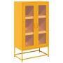 Aparador de acero amarillo mostaza 68x39x123 cm de , Aparadores - Ref: Foro24-853359, Precio: 145,49 €, Descuento: %