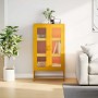 Aparador de acero amarillo mostaza 68x39x123 cm de , Aparadores - Ref: Foro24-853359, Precio: 145,49 €, Descuento: %