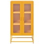 Aparador de acero amarillo mostaza 68x39x123 cm de , Aparadores - Ref: Foro24-853359, Precio: 145,49 €, Descuento: %