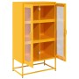 Aparador de acero amarillo mostaza 68x39x123 cm de , Aparadores - Ref: Foro24-853359, Precio: 145,49 €, Descuento: %