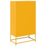 Aparador de acero amarillo mostaza 68x39x123 cm de , Aparadores - Ref: Foro24-853359, Precio: 145,49 €, Descuento: %