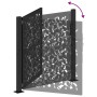 Puerta de jardín diseño hoja de acero negra 105x106 cm de , Puertas de jardín - Ref: Foro24-4100959, Precio: 171,14 €, Descue...