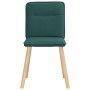 Sillas de comedor 6 unidades tela verde oscuro de , Sillas de comedor - Ref: Foro24-3315595, Precio: 302,95 €, Descuento: %