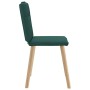 Sillas de comedor 6 unidades tela verde oscuro de , Sillas de comedor - Ref: Foro24-3315595, Precio: 302,95 €, Descuento: %