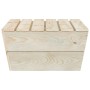 Mesas de jardín 2 uds madera de abeto impregnada 60x60x30 cm de vidaXL, Sofás modulares de exterior - Ref: Foro24-315635, Pre...
