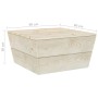Mesas de jardín 2 uds madera de abeto impregnada 60x60x30 cm de vidaXL, Sofás modulares de exterior - Ref: Foro24-315635, Pre...