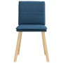 Sillas de comedor 4 unidades tela azul de , Sillas de comedor - Ref: Foro24-3315363, Precio: 213,21 €, Descuento: %