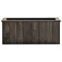 Arriate de madera maciza de pino gris oscuro 74x32x30 cm de vidaXL, Maceteros y jardineras - Ref: Foro24-315414, Precio: 55,8...