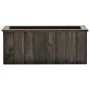 Arriate de madera maciza de pino gris oscuro 74x32x30 cm de vidaXL, Maceteros y jardineras - Ref: Foro24-315414, Precio: 53,6...