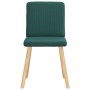 Sillas de comedor 4 unidades tela verde oscuro de , Sillas de comedor - Ref: Foro24-3315302, Precio: 199,43 €, Descuento: %