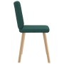 Sillas de comedor 4 unidades tela verde oscuro de , Sillas de comedor - Ref: Foro24-3315302, Precio: 199,43 €, Descuento: %