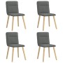 Sillas de comedor giratorias 4 unidades tela gris oscuro de , Sillas de comedor - Ref: Foro24-3315321, Precio: 204,32 €, Desc...