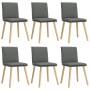 Sillas de comedor 6 unidades tela gris oscuro de , Sillas de comedor - Ref: Foro24-3315626, Precio: 318,41 €, Descuento: %
