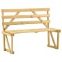 Banco de jardín de madera de pino impregnada 120 cm de vidaXL, Bancos de jardín - Ref: Foro24-315393, Precio: 65,24 €, Descue...