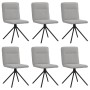 Sillas de comedor 6 uds tela gris nube de , Sillas de comedor - Ref: Foro24-3315611, Precio: 305,74 €, Descuento: %