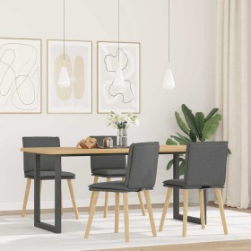 Sillas de comedor giratorias 4 unidades tela gris oscuro de , Sillas de comedor - Ref: Foro24-3315356, Precio: 213,21 €, Desc...