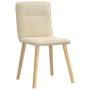 Sillas de comedor 6 unidades tela color crema de , Sillas de comedor - Ref: Foro24-3315597, Precio: 302,95 €, Descuento: %
