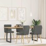 Sillas de comedor giratorias 4 unidades tela gris oscuro de , Sillas de comedor - Ref: Foro24-3315394, Precio: 217,59 €, Desc...
