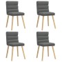 Sillas de comedor giratorias 4 unidades tela gris oscuro de , Sillas de comedor - Ref: Foro24-3315394, Precio: 217,59 €, Desc...