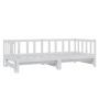 Sofá cama extraíble madera maciza de pino blanco 2x(90x200) cm de vidaXL, Camas y somieres - Ref: Foro24-833094, Precio: 214,...