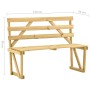 Banco de jardín de madera de pino impregnada 120 cm de vidaXL, Bancos de jardín - Ref: Foro24-315393, Precio: 65,24 €, Descue...