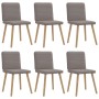 Sillas de comedor 6 unidades de tela gris taupe de , Sillas de comedor - Ref: Foro24-3315520, Precio: 300,10 €, Descuento: %