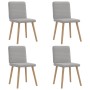 Sillas de comedor 4 uds tela gris nube de , Sillas de comedor - Ref: Foro24-3315253, Precio: 200,85 €, Descuento: %