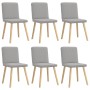 Sillas de comedor 6 uds tela gris nube de , Sillas de comedor - Ref: Foro24-3315576, Precio: 295,83 €, Descuento: %
