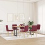 Sillas de comedor 6 unidades tela rojo tinto de , Sillas de comedor - Ref: Foro24-3315517, Precio: 300,10 €, Descuento: %