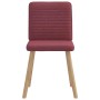 Sillas de comedor 6 unidades tela rojo tinto de , Sillas de comedor - Ref: Foro24-3315517, Precio: 300,10 €, Descuento: %