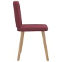 Sillas de comedor 6 unidades tela rojo tinto de , Sillas de comedor - Ref: Foro24-3315517, Precio: 300,10 €, Descuento: %
