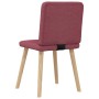 Sillas de comedor 6 unidades tela rojo tinto de , Sillas de comedor - Ref: Foro24-3315517, Precio: 300,10 €, Descuento: %