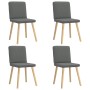 Sillas de comedor giratorias 4 unidades tela gris oscuro de , Sillas de comedor - Ref: Foro24-3315298, Precio: 198,29 €, Desc...