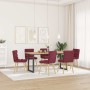 Sillas de comedor 6 unidades tela rojo tinto de , Sillas de comedor - Ref: Foro24-3315666, Precio: 325,74 €, Descuento: %