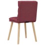 Sillas de comedor 6 unidades tela rojo tinto de , Sillas de comedor - Ref: Foro24-3315666, Precio: 325,74 €, Descuento: %