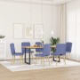 Sillas de comedor 6 uds tela azul jeans de , Sillas de comedor - Ref: Foro24-3315471, Precio: 305,92 €, Descuento: %