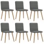 Sillas de comedor 6 unidades tela gris oscuro de , Sillas de comedor - Ref: Foro24-3315515, Precio: 302,69 €, Descuento: %