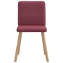 Sillas de comedor 4 unidades tela rojo tinto de , Sillas de comedor - Ref: Foro24-3315247, Precio: 200,85 €, Descuento: %