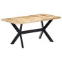 Mesa de comedor madera maciza de mango rugosa 160x80x75 cm en Mesas de comedor | Comprar online en Foru.es