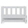 Sofá cama extraíble madera maciza de pino blanco 2x(90x200) cm de vidaXL, Camas y somieres - Ref: Foro24-833094, Precio: 214,...