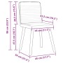 Sillas de comedor 6 unidades tela azul de , Sillas de comedor - Ref: Foro24-3315522, Precio: 300,10 €, Descuento: %