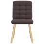 Sillas de comedor 4 unidades tela marrón oscuro de , Sillas de comedor - Ref: Foro24-3315195, Precio: 205,06 €, Descuento: %