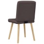 Sillas de comedor 4 unidades tela marrón oscuro de , Sillas de comedor - Ref: Foro24-3315195, Precio: 205,06 €, Descuento: %